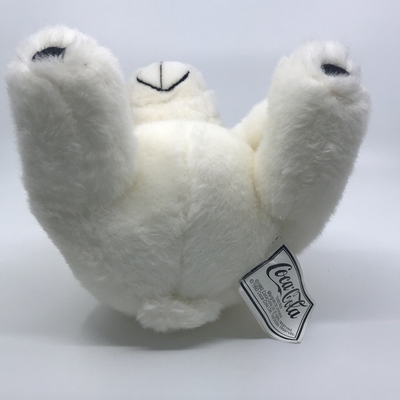 VTG Coca Cola Plush 1993 Polar Bear Stuffed Animal 10” - Picture 7 of 8